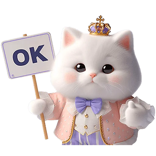 Стикер Мяу принцы