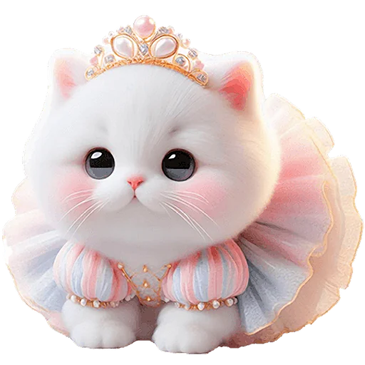 Стикер Мяу принцессы