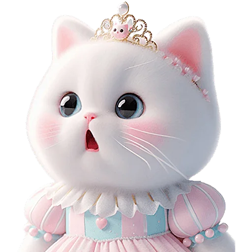 Стикер Мяу принцессы