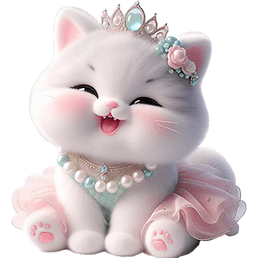 Стикер Мяу принцессы