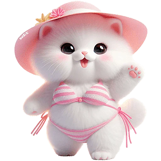 Стикер Летние мяу