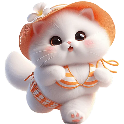 Стикер Летние мяу