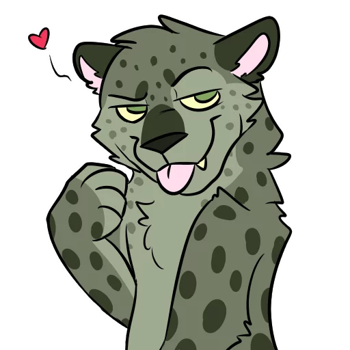 Стикер Midori Leopard