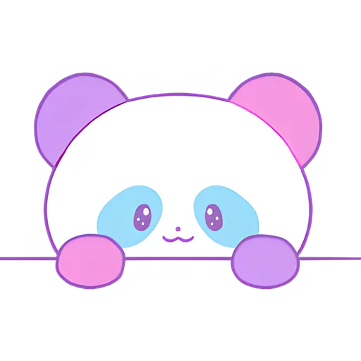 Стикер Милая панда