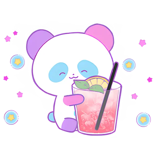 Стикер Милая панда