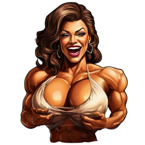 Стикер Milf bodybuilder