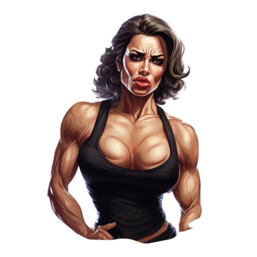 Стикер Milf bodybuilder