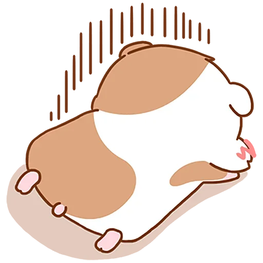 Стикер Милый хомяк