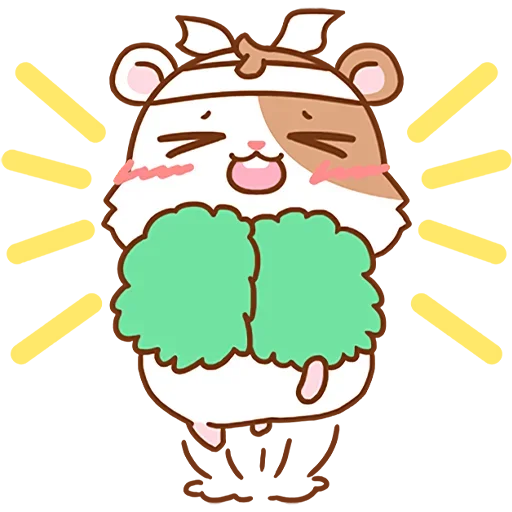 Стикер Милый хомяк