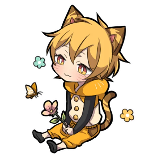 Стикер Милый тигрёнок