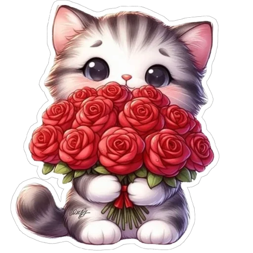 Стикер Милые зверушки