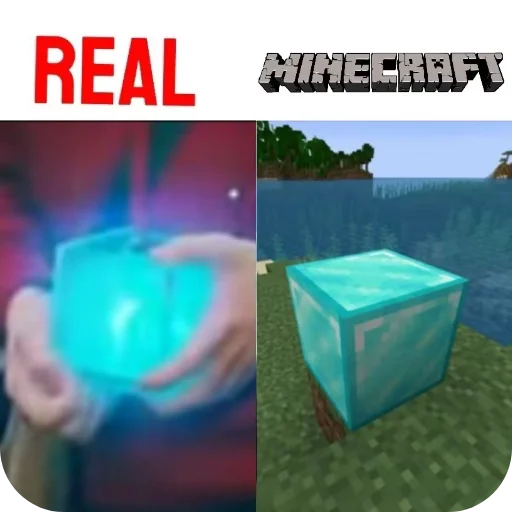 Стикер Minecraft Real Life