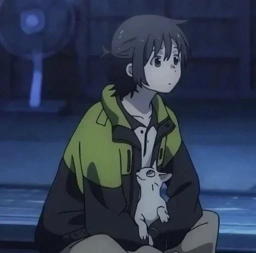 Стикер Незнакомец на берегу моря