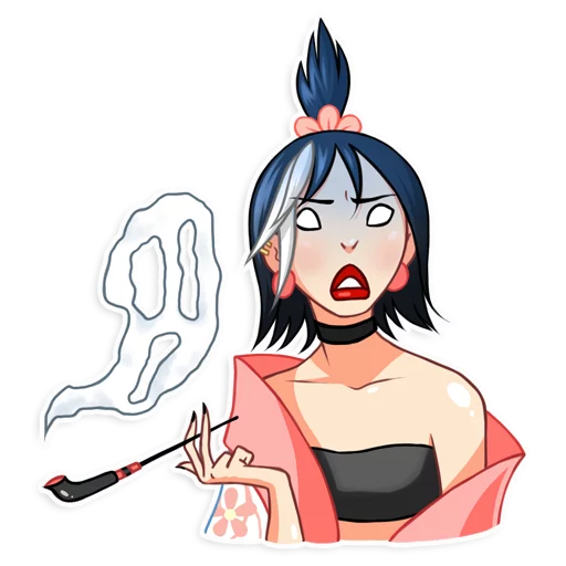 Стикер Modern Geisha