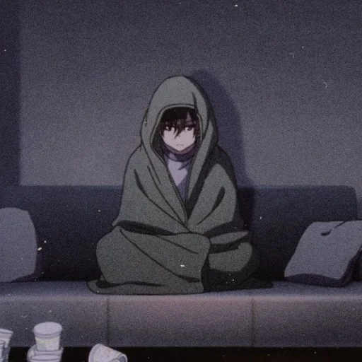 Стикер 𝗔𝗻𝗶𝗺𝗲 𝗺𝗼𝗼𝗱