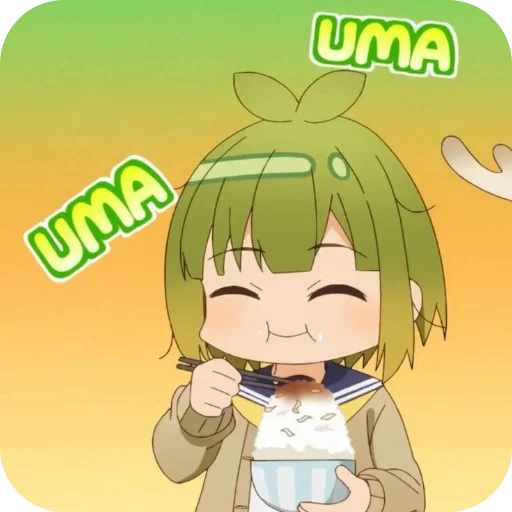 Стикер Моя подруга олениха Нокотан