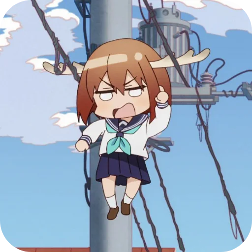 Стикер Моя подруга олениха Нокотан