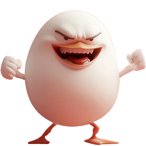 Стикер Мистер Яйцо