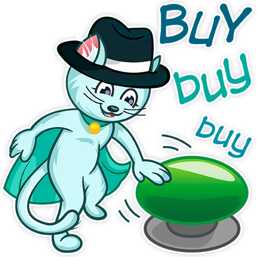 Стикер Mrrr. Cat - BlackHat Coin (BLKC)