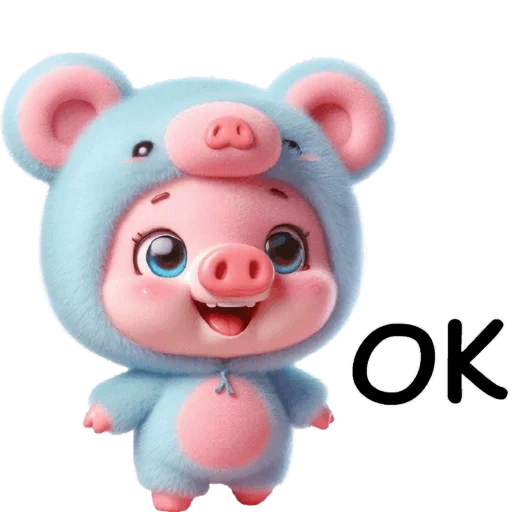 Стикер Свинюшки медведи