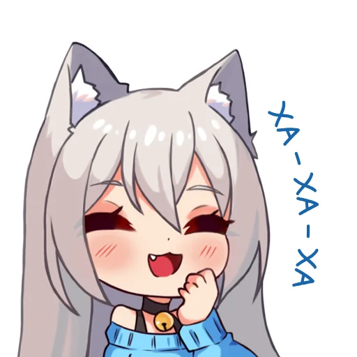 Стикер Кошка Муся к Дню Влюбленных