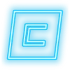 Эмодзи Neon Blue