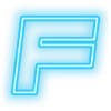 Эмодзи Neon Blue