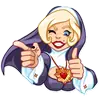 Стикер Naughty Nun