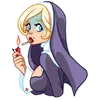 Стикер Naughty Nun