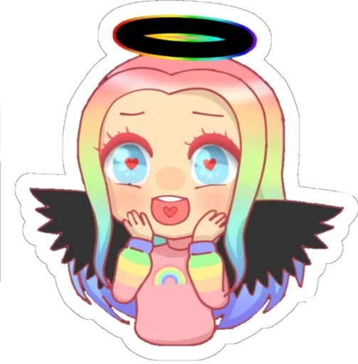 Стикер Ульяна Rainbow