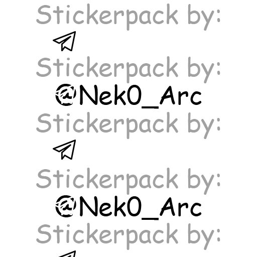 Стикер Neko Arc Funny