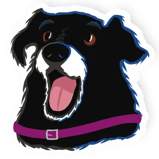 Стикер New Years Dog