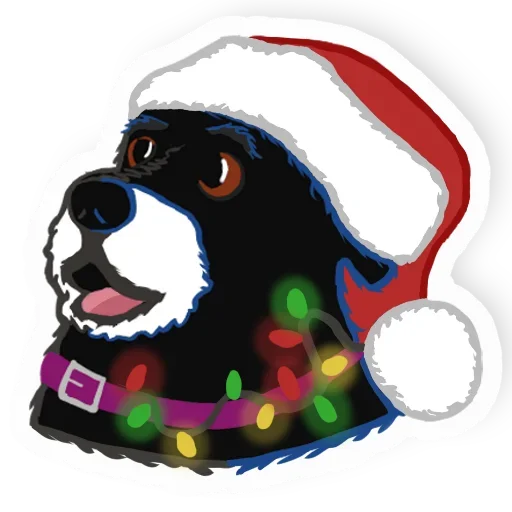 Стикер New Years Dog