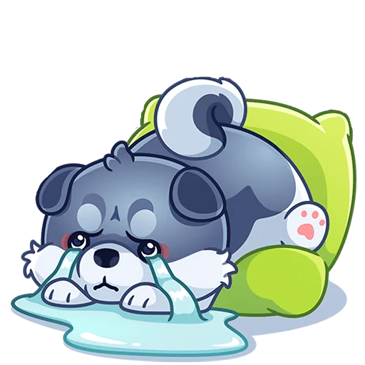 Стикер Маламут Ньют Без Текста