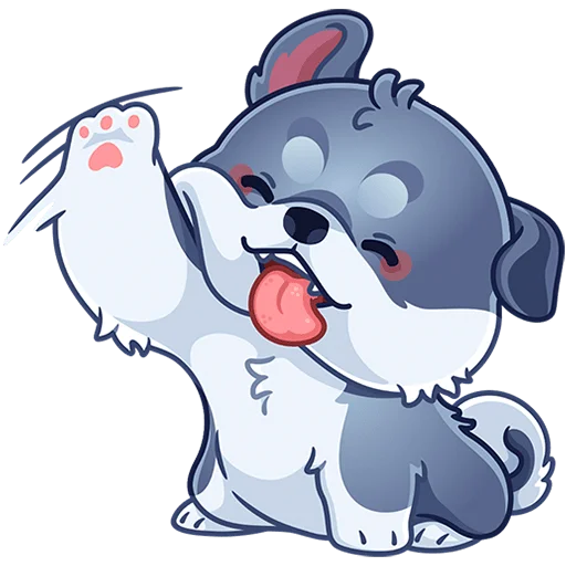 Стикер Маламут Ньют Без Текста