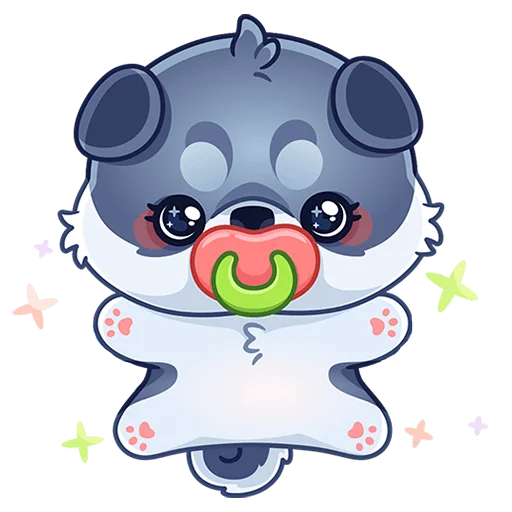 Стикер Маламут Ньют Без Текста