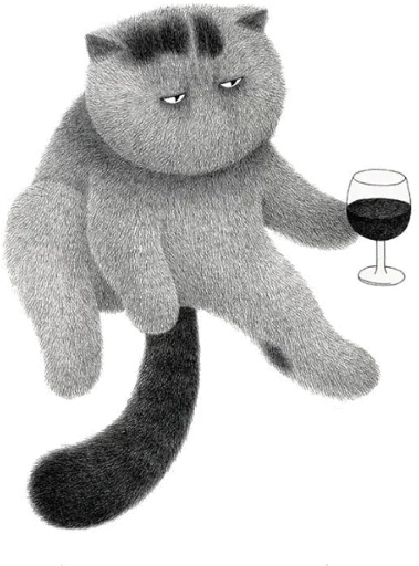 Стикер Night Cat