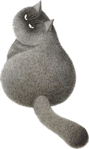 Стикер Night Cat