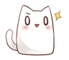 Стикер Nyan Nyan White Nyan