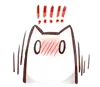Стикер Nyan Nyan White Nyan