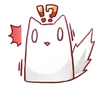 Стикер Nyan Nyan White Nyan