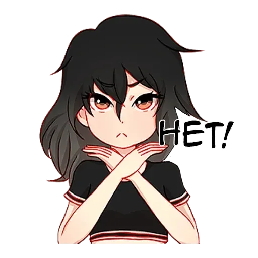 Стикер Послушная девочка