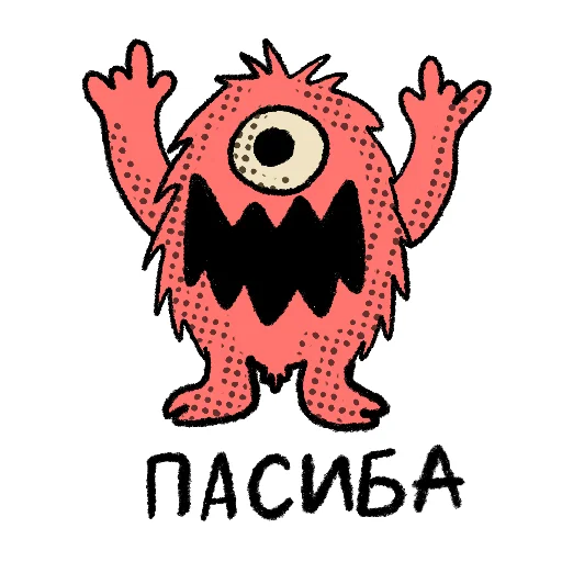 Стикер Ohra Monsters Mood