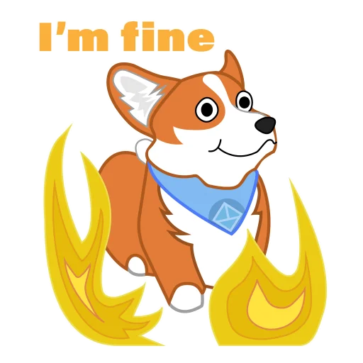 Стикер Love, Tennis & Corgi