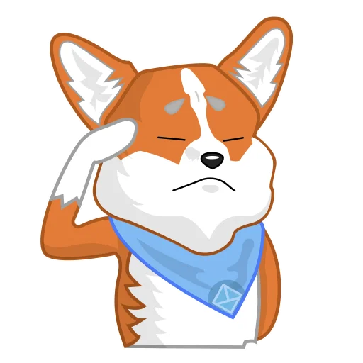 Стикер Love, Tennis & Corgi