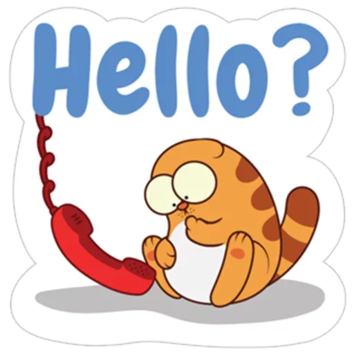 Стикер Orange Cat