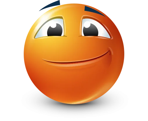 Стикер Orange Face