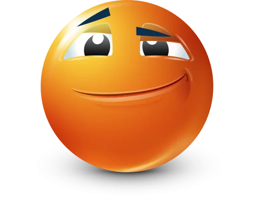 Стикер Orange Face