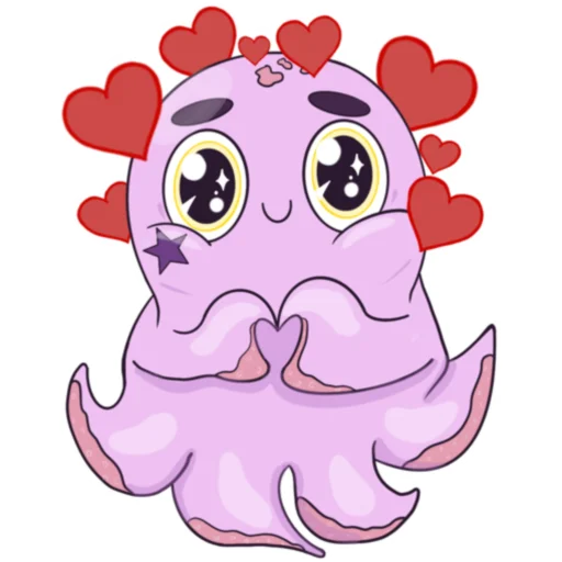 Стикер Осьминог Изюм