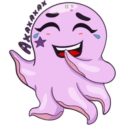 Стикер Осьминог Изюм